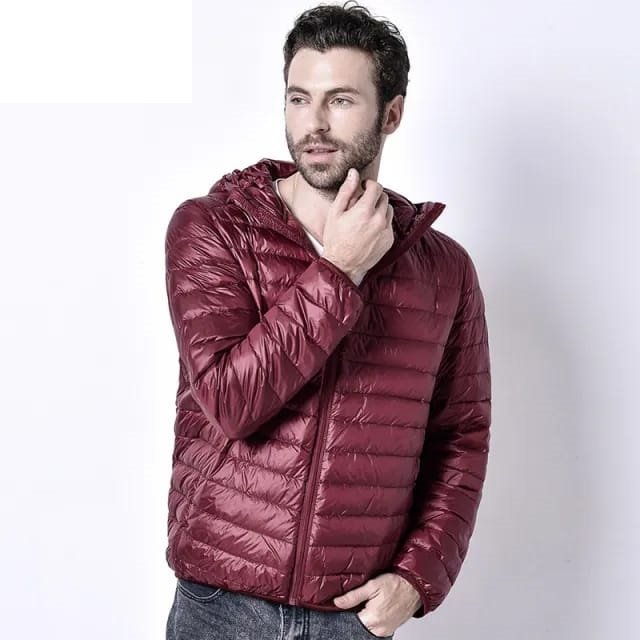 Men Outwear Winter Warm Duck Down Jacket Thick Hooded Puffer Jacket
