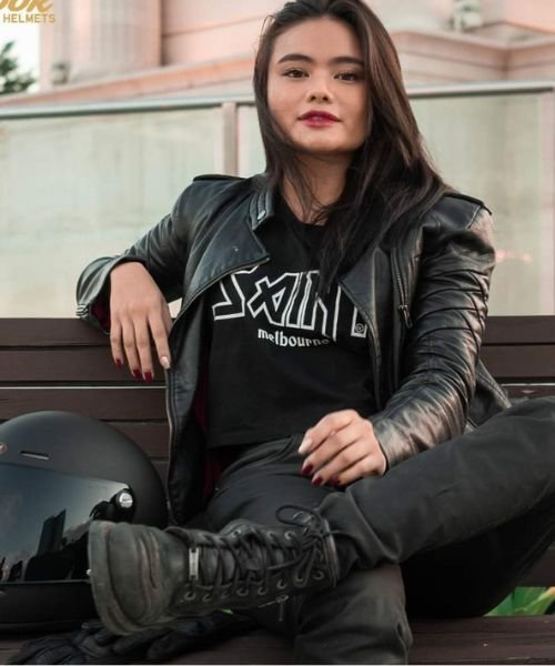 WOMENS BIKE JACKET BLACK
