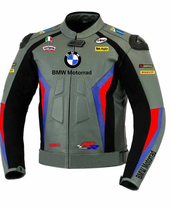 BMW leather biker jacket for men and women