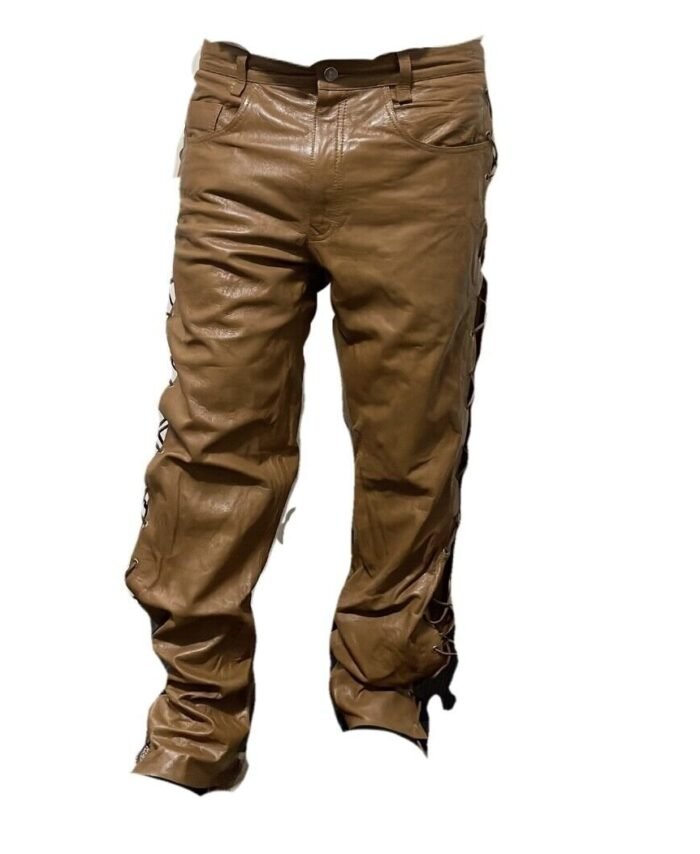 Men's Leather Trouser Pants